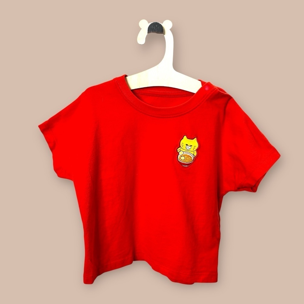 [KID] Uniqlo Japan Toddler T-Shirt 80cm Red | Classic Everyday Tee